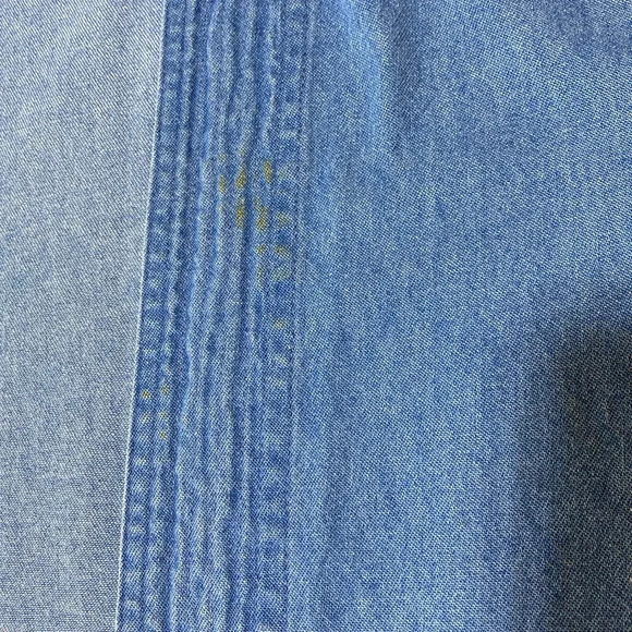 Newport News Jeanology Collection Woman’s Denim Open Front Duster Size 6. - Picture 9 of 9